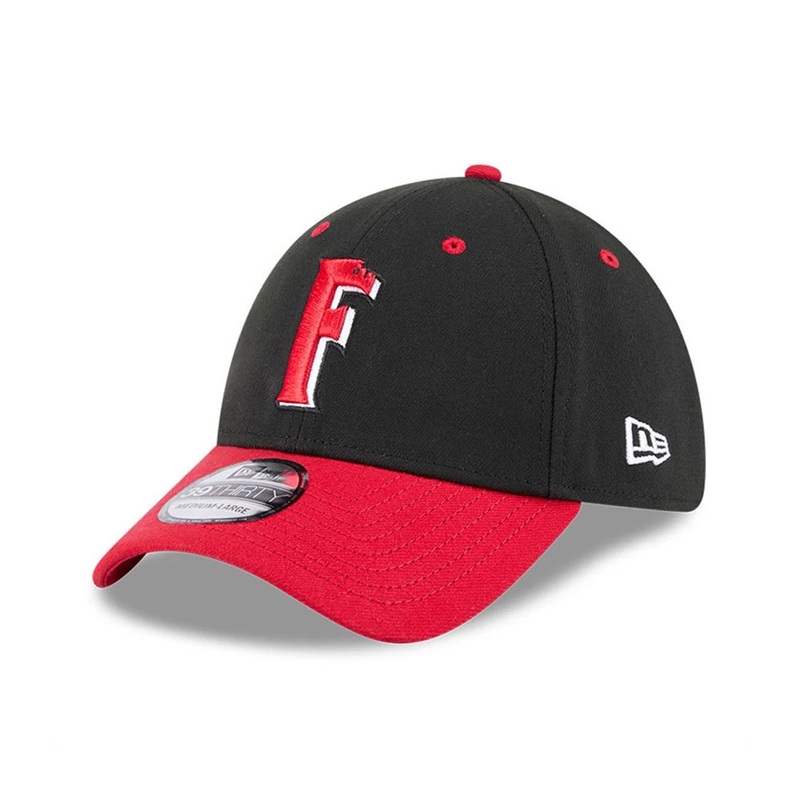 Fayetteville Woodpeckers MiLB AC Perf Black 39THIRTY Stretch Fit Cap
