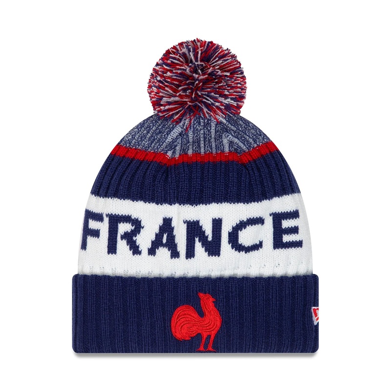 French Federation Of Rugby Dark Blue Bobble Knit Beanie