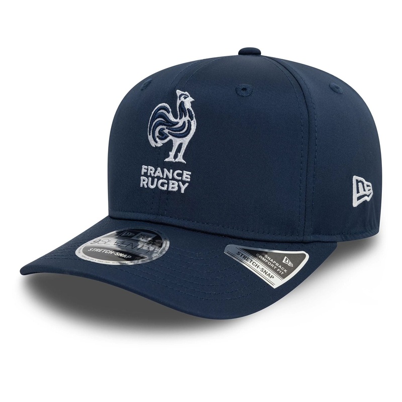 French Federation Of Rugby Training Mesh Navy 9SEVENTY Stretch Snap Adjustable Cap