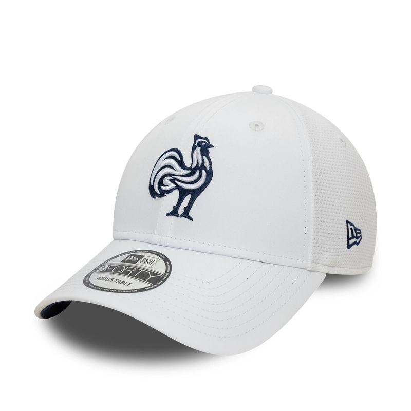 French Federation Of Rugby Training Mesh White 9FORTY Adjustable Cap