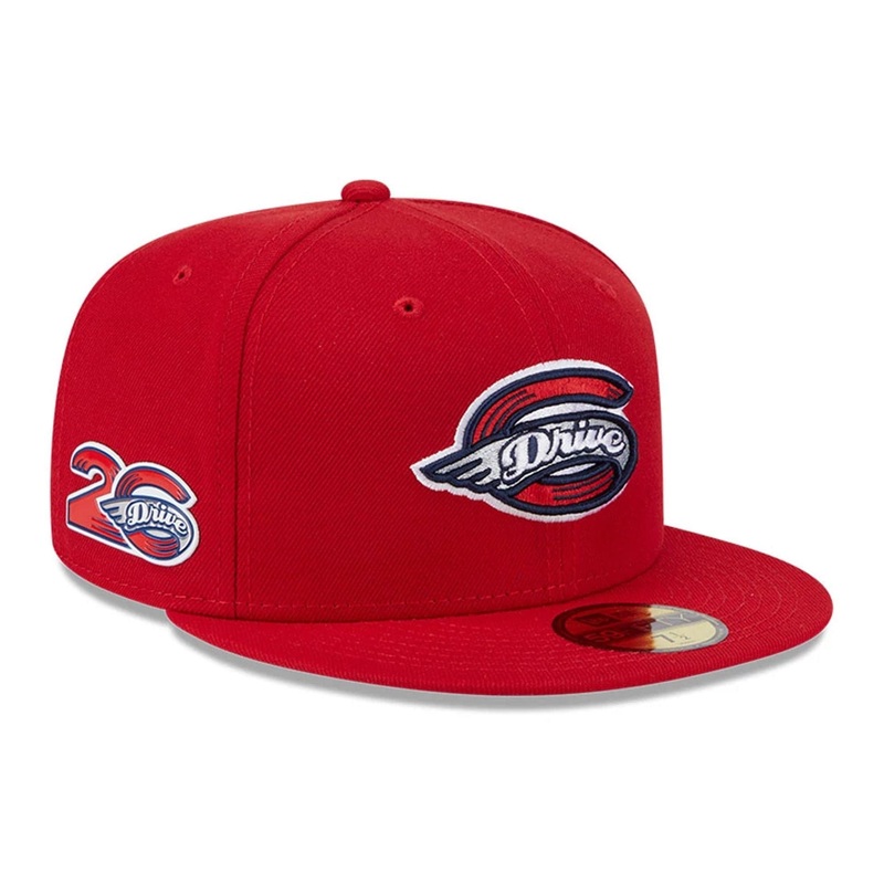 Greenville Drive MiLB AC Perf Minor Red 59FIFTY Fitted Cap