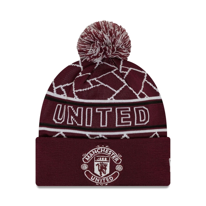 Manchester United FC Dark Red Sport Knit Beanie Hat