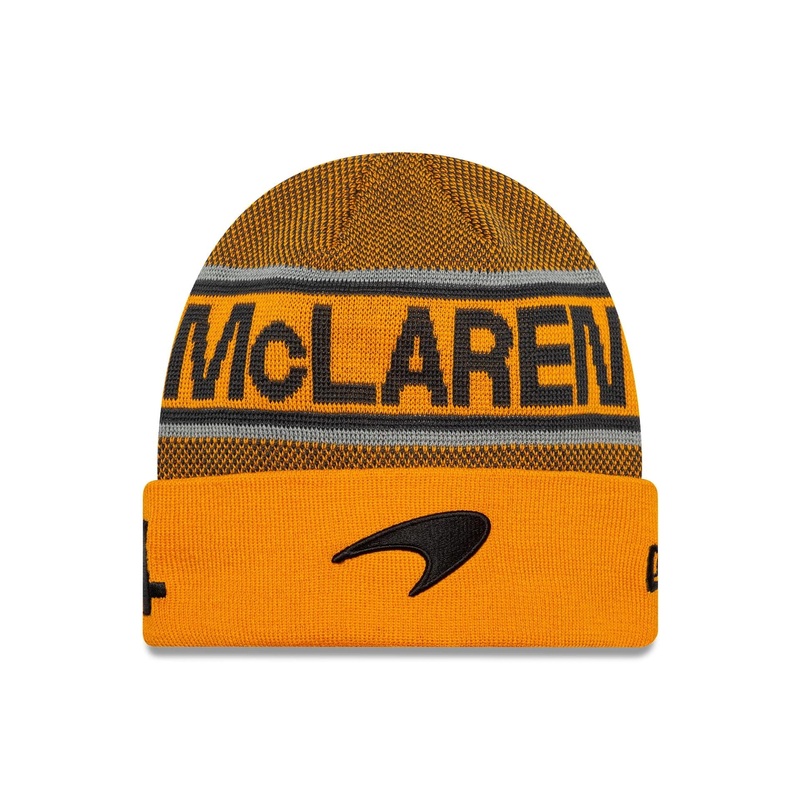 McLaren Racing Replica Lando Norris Orange Cuff Knit Beanie Hat