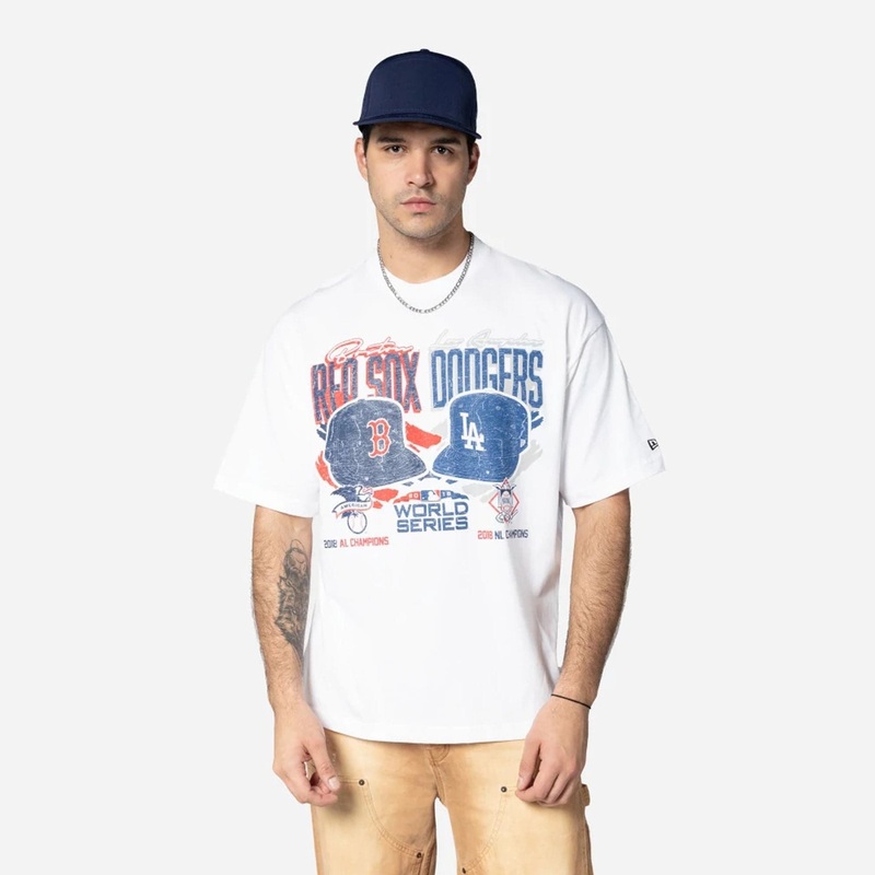 MLB Dueling Logos Sport Classic White T-Shirt