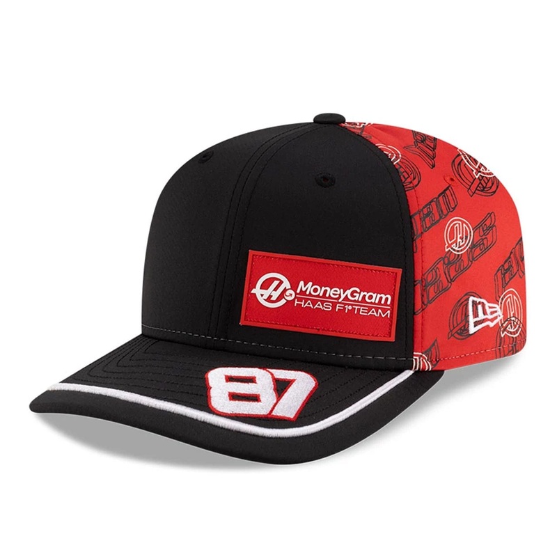 MoneyGram Haas F1 Oliver Bearman Japan Race Special Black 9SEVENTY Stretch Snap Adjustable Cap
