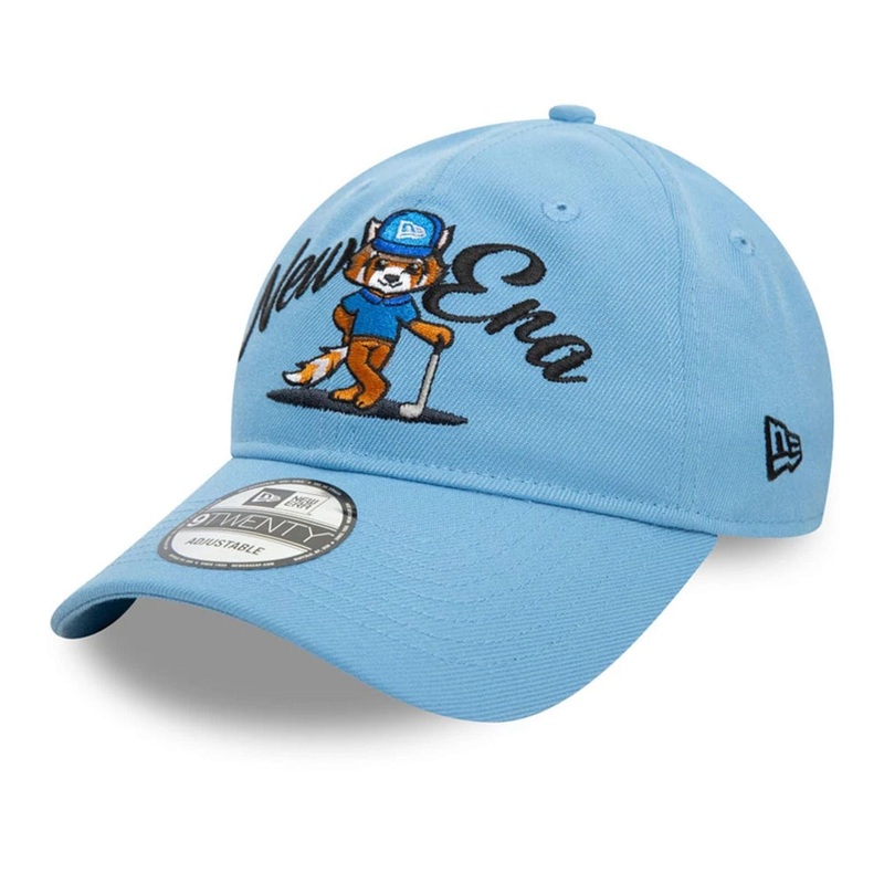 Recycled New Era Red Panda Pastel Blue 9TWENTY Adjustable Cap