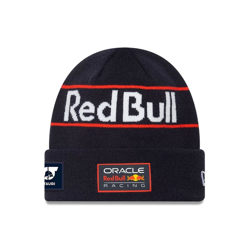 Red Bull Racing Replica Max Verstappen Dark Blue Cuff Knit Beanie Hat