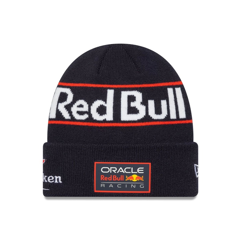 Red Bull Racing Youth Replica Max Verstappen Dark Blue Cuff Knit Beanie Hat