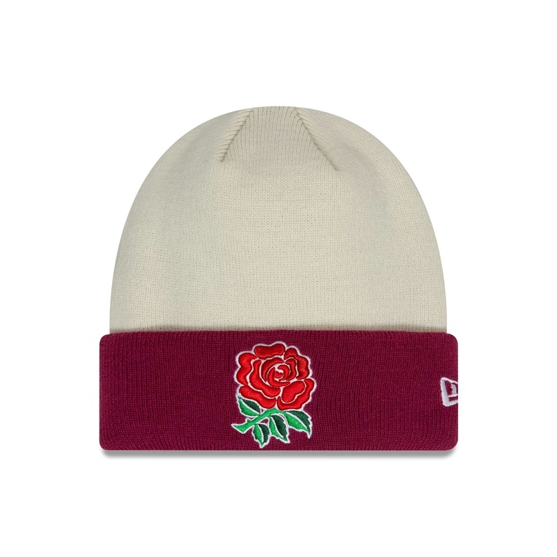 Rugby Football Union Youth Contrast Cream Cuff Knit Beanie Hat