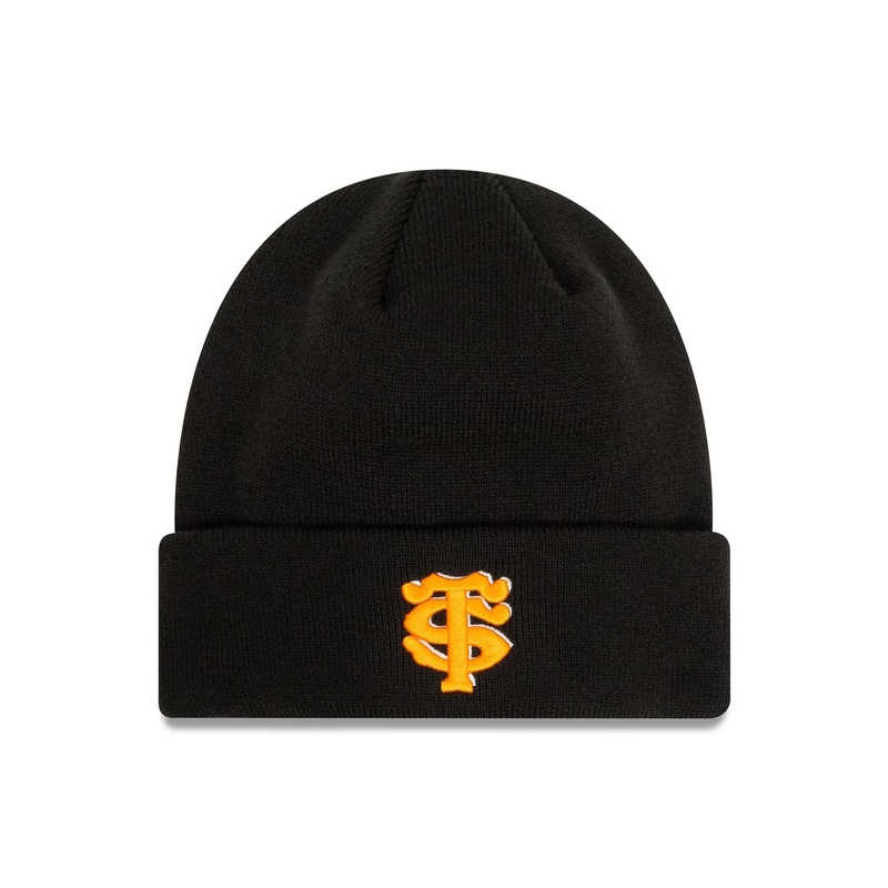 Stade Toulousain Black Cuff Knit Beanie Hat
