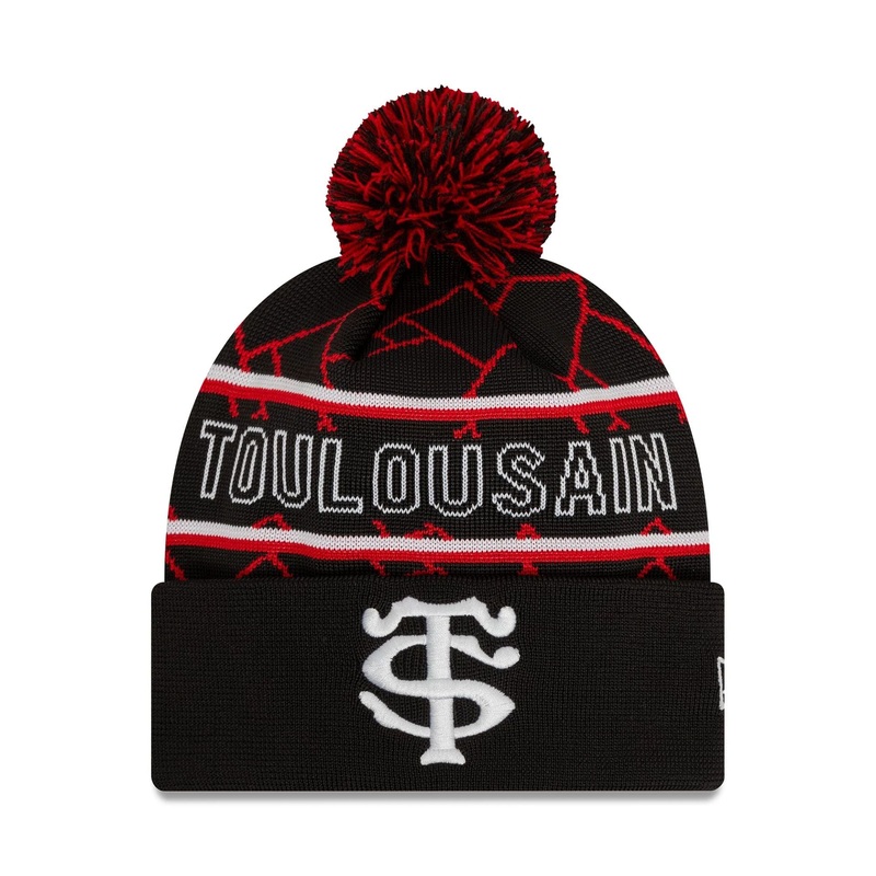 Stade Toulousain Black Sport Knit Beanie Hat