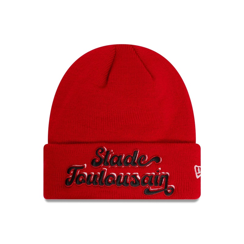 Stade Toulousain Kids Red Cuff Knit Beanie Hat