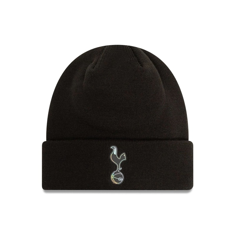 Tottenham Hotspur FC Iridescent Black Cuff Knit Beanie Hat