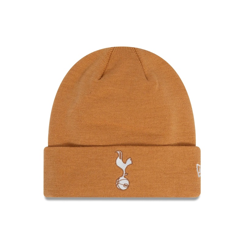 Tottenham Hotspur FC Seasonal Dark Beige Cuff Knit Beanie Hat