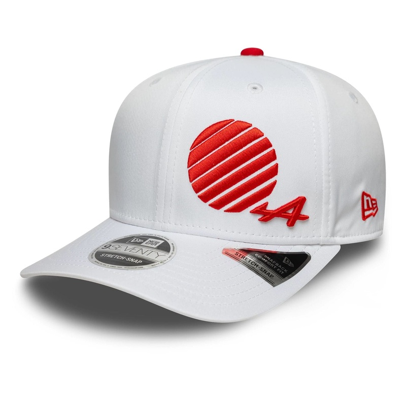 Alpine Racing Japan Race Special White 9SEVENTY Stretch Snap Adjustable Cap