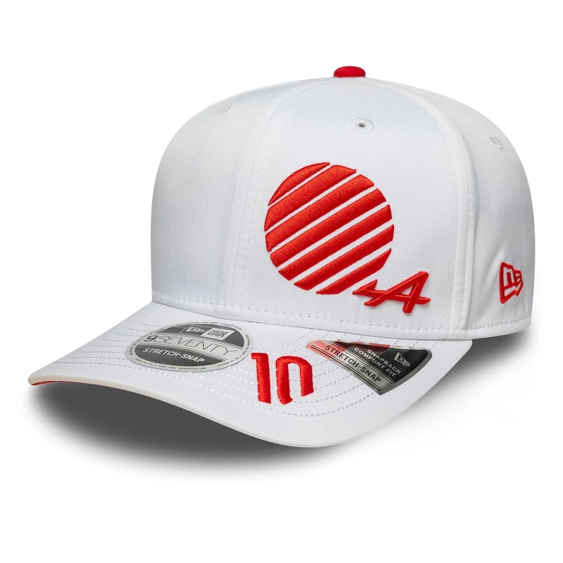 Alpine Racing Pierre Gasly Japan Race Special White 9SEVENTY Stretch Snap Adjustable Cap