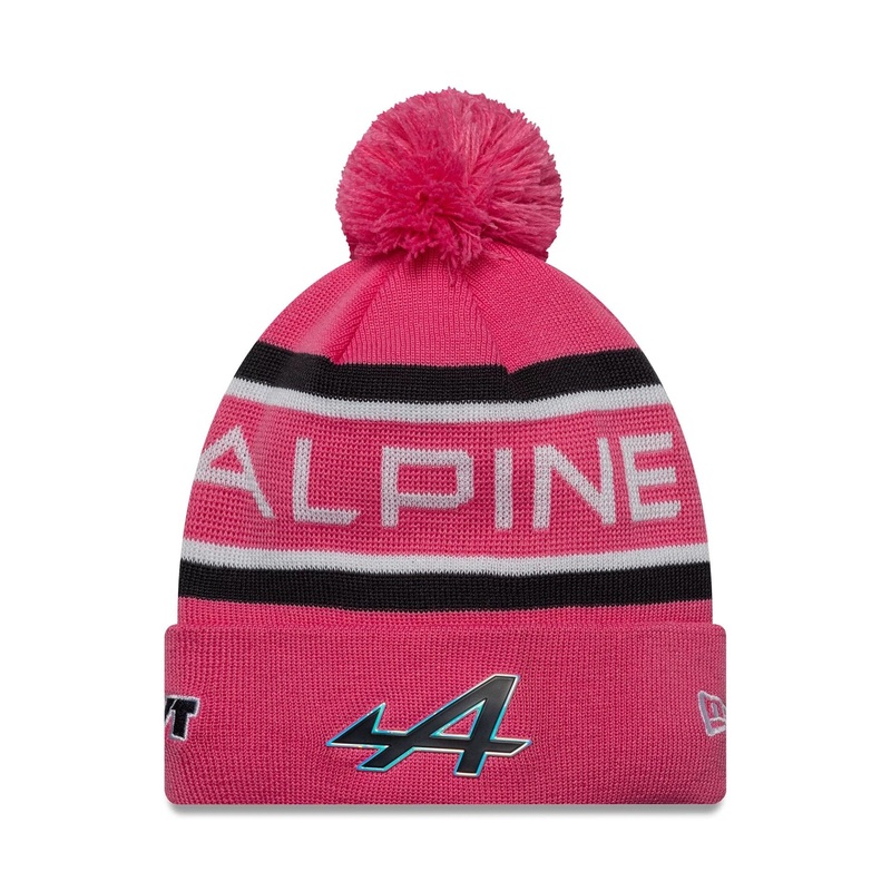 Alpine Racing Youth Replica Jack Doohan Pink Cuff Knit Beanie Hat