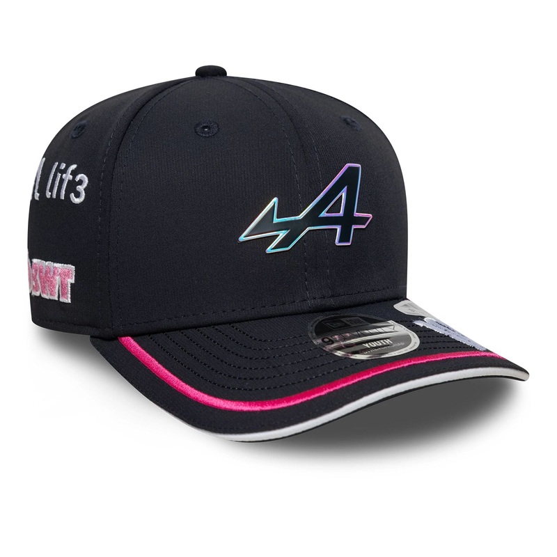 Alpine Racing Youth Replica Pierre Gasly Navy 9SEVENTY Stretch Snap Adjustable Cap