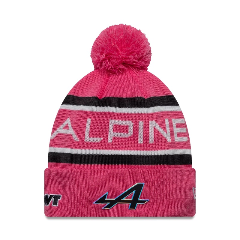 Alpine Racing Youth Replica Team Pink Cuff Knit Beanie Hat