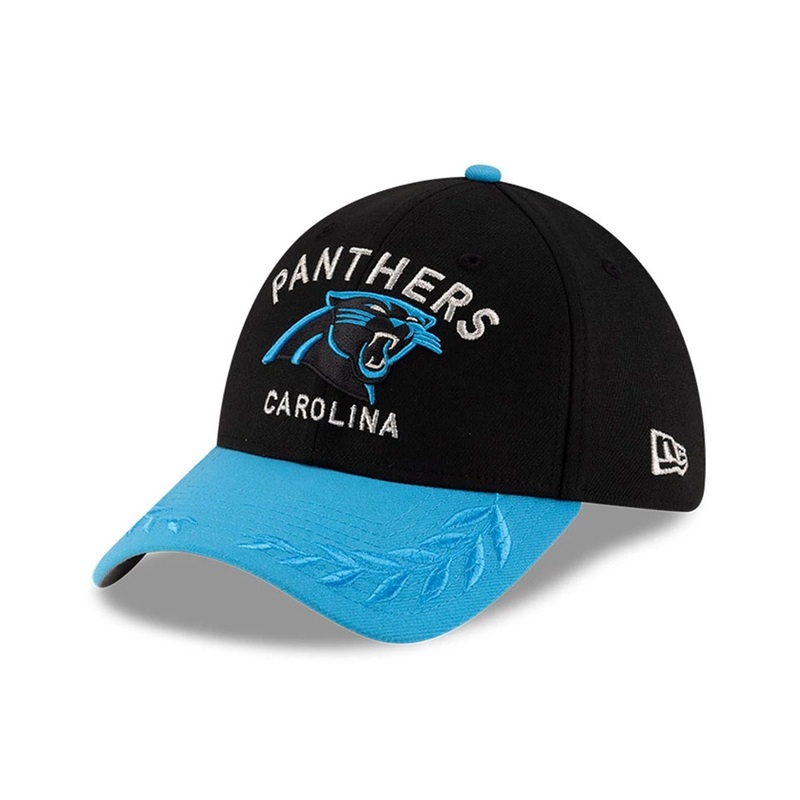 Carolina Panthers NFL Draft 2025 Black 39THIRTY Stretch Fit Cap