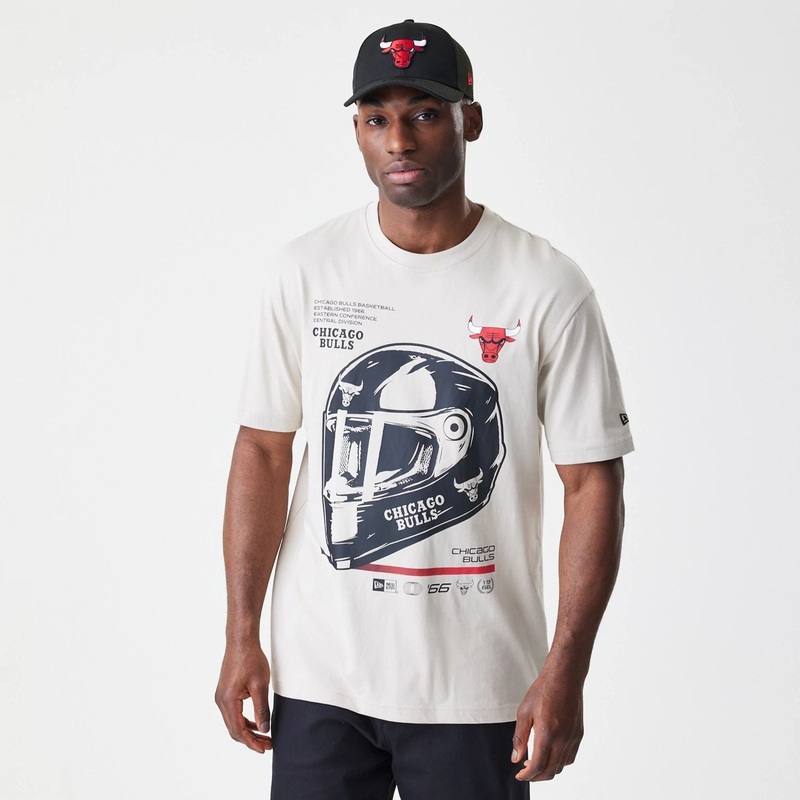 Chicago Bulls Modern Driver Light Beige T-Shirt