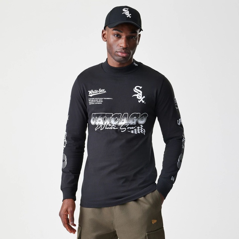 Chicago White Sox Modern Driver Black Long Sleeve T-Shirt