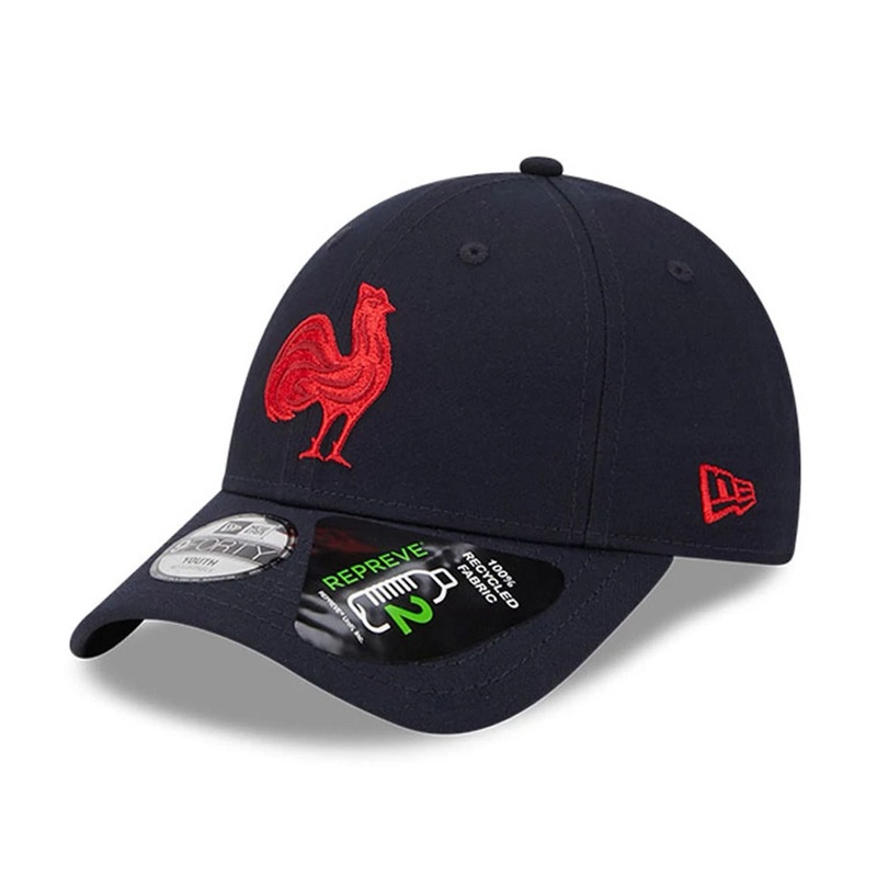 French Federation Of Rugby Repreve Navy Youth 9FORTY Adjustable Cap