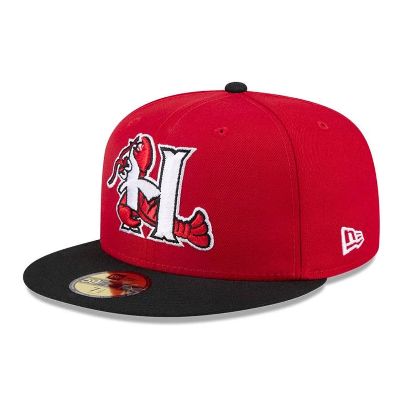 Hickory Crawdads MiLB AC Perf Minor Red 59FIFTY Fitted Cap