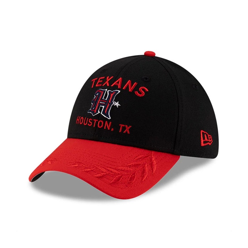 Houston Texans NFL Draft 2025 Black 39THIRTY Stretch Fit Cap