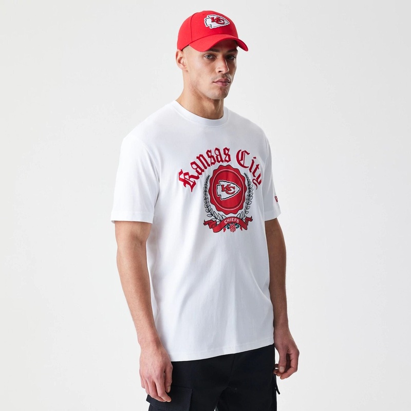 Kansas City Chiefs Throwback Prep White T-Shirt