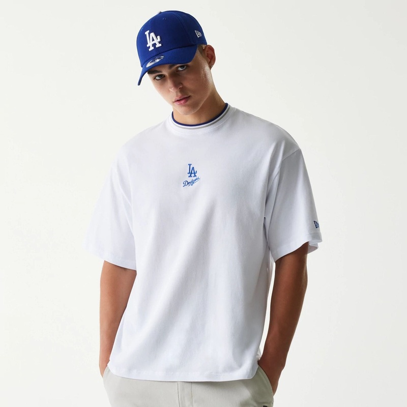 LA Dodgers MLB Mini Embroidery White T-Shirt