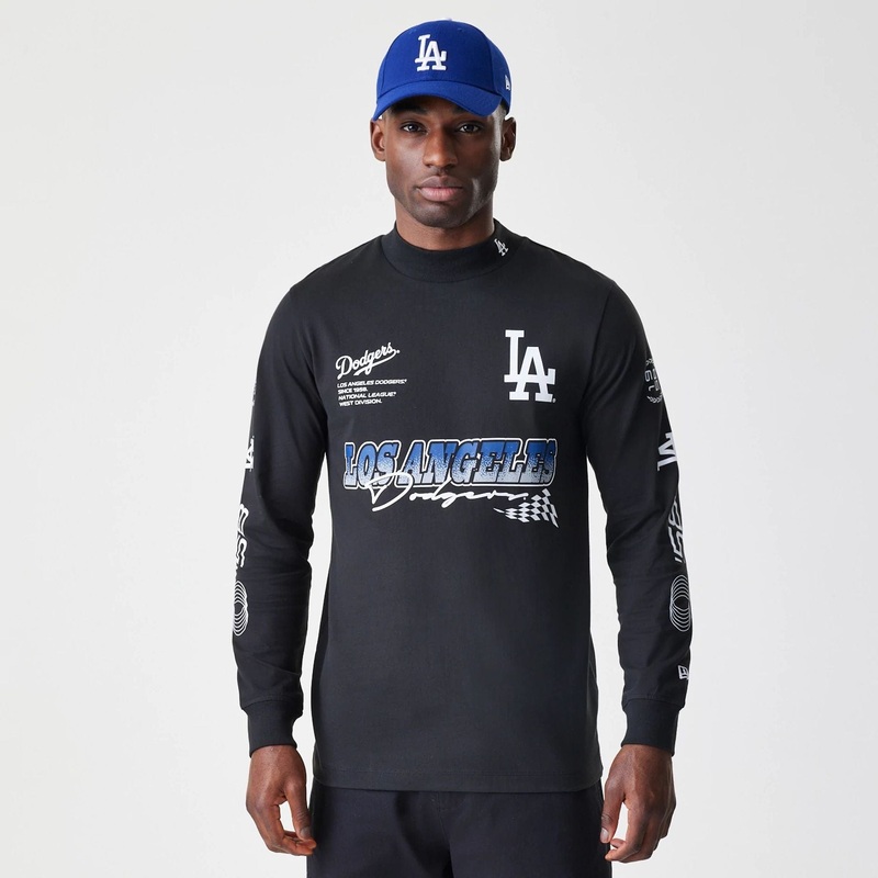 LA Dodgers Modern Driver Black Long Sleeve T-Shirt