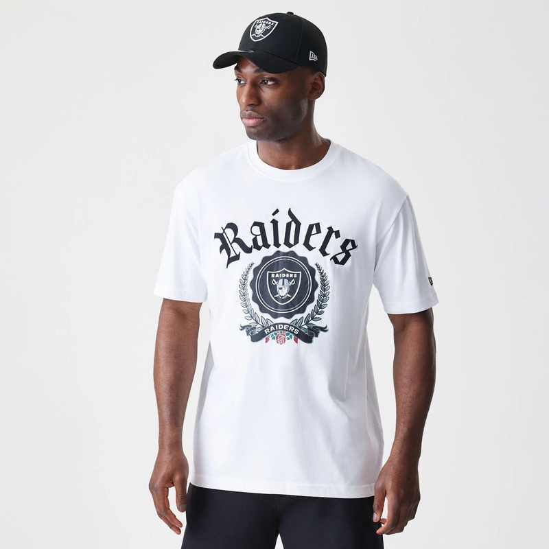 Las Vegas Raiders Throwback Prep White T-Shirt