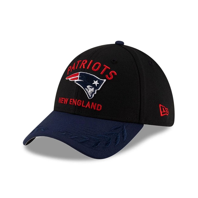 New England Patriots NFL Draft 2025 Black 39THIRTY Stretch Fit Cap