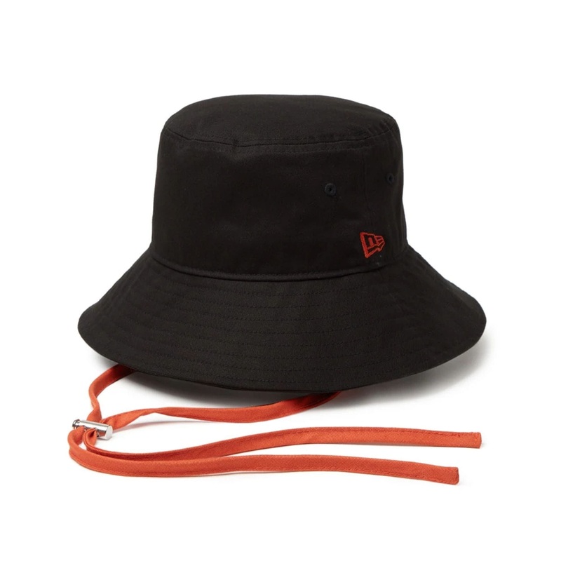 New Era Japan Cord Strap Black Bucket Hat
