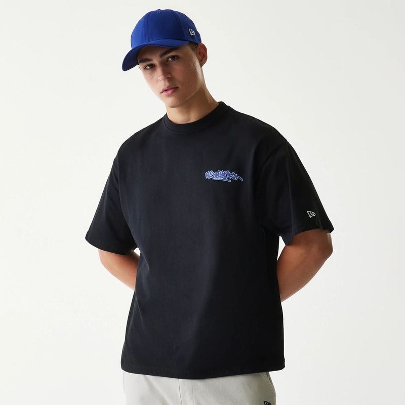 New Era Japan Tagging Logo Black T-Shirt