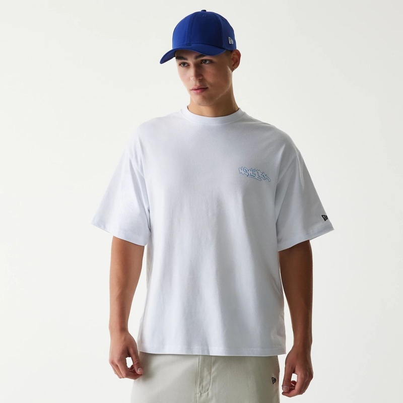 New Era Japan Tagging Logo White T-Shirt