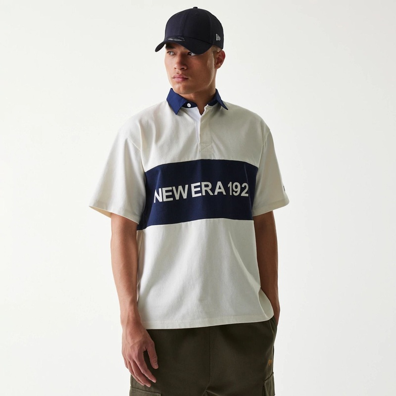 New Era Japan White Rugby Shirt