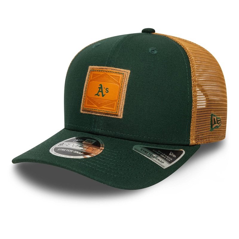 Oakland Athletics Debossed Logo Dark Green 9SEVENTY Stretch Snap Adjustable Cap