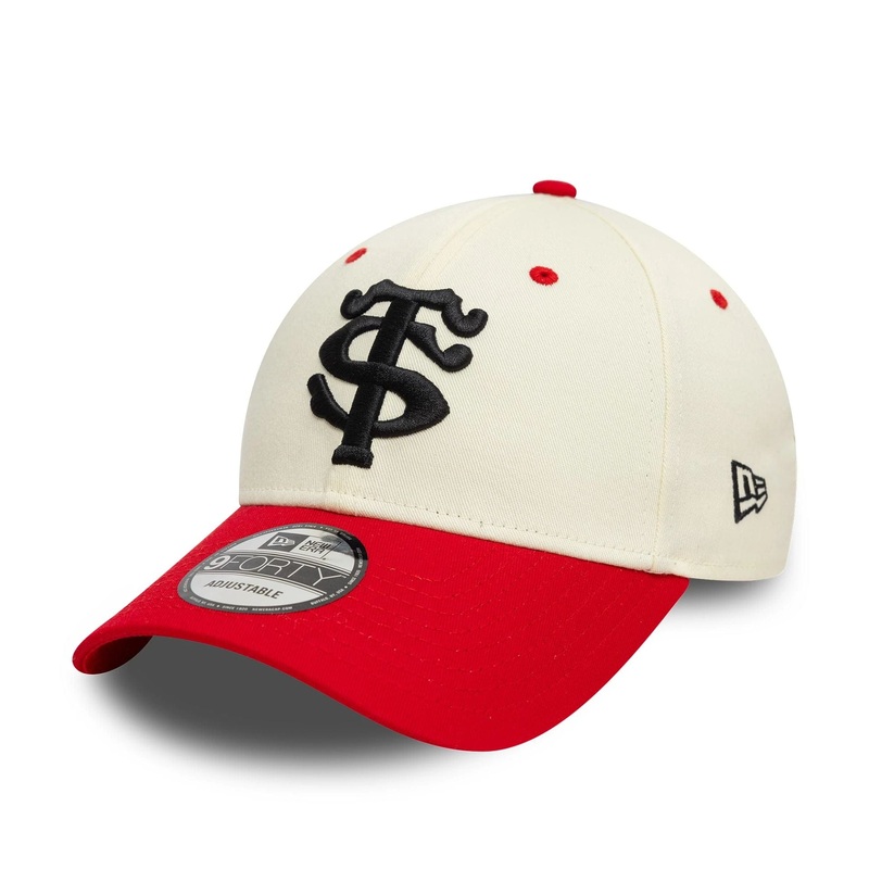 Stade Toulousain Contrast Visor White 9FORTY Adjustable Cap