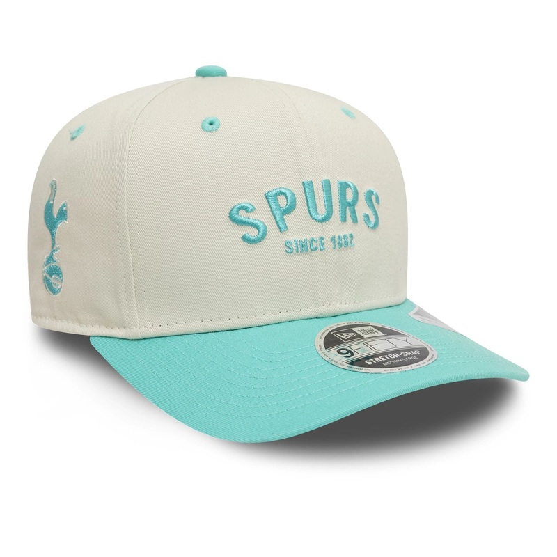Tottenham Hotspur FC Contrast Visor Cream 9FIFTY Stretch Snap Snapback Adjustable Cap
