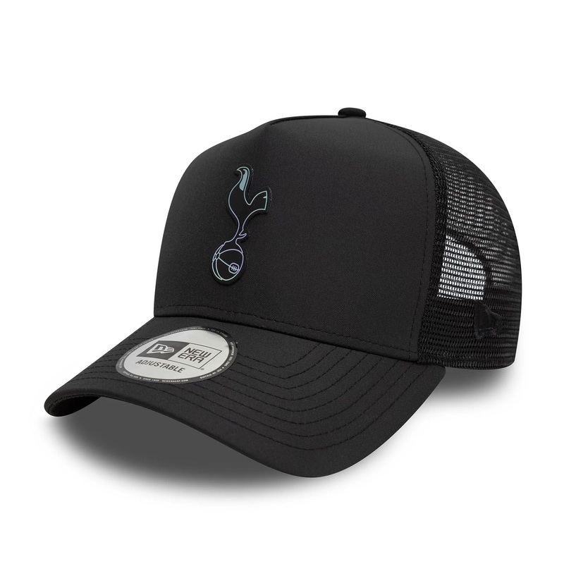 Tottenham Hotspur FC Iridescent Black 9FORTY A-Frame Trucker Adjustable Cap