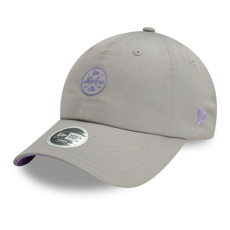 Womens New Era Openback Grey Open Back Adjustable Cap
