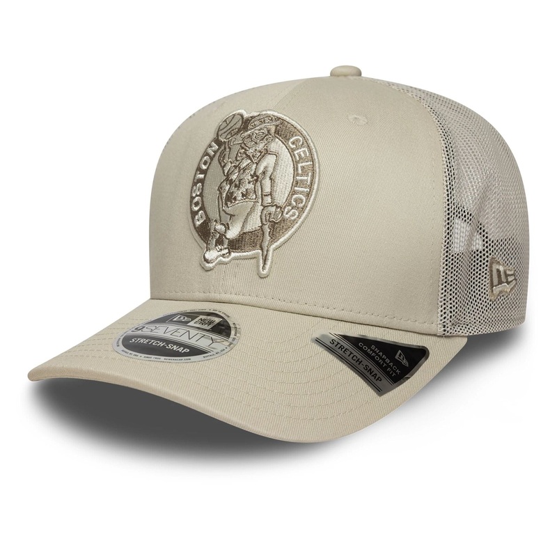 Boston Celtics NBA Tonal Cream 9SEVENTY Stretch Snap Adjustable Cap