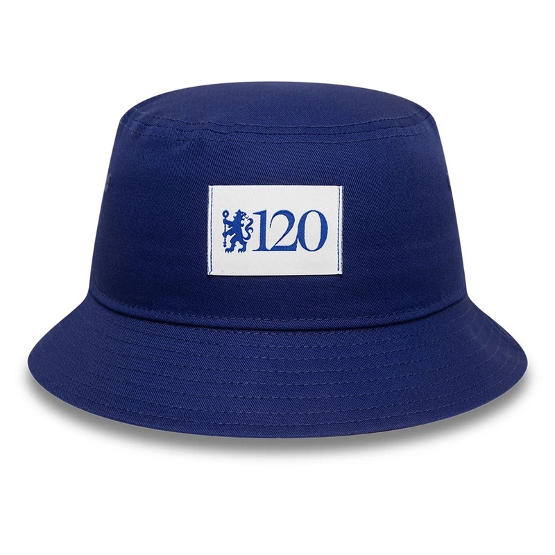 Chelsea FC Lion Crest Patch Dark Blue Bucket Hat