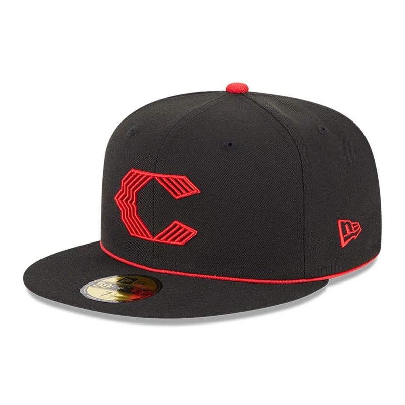 Cincinnati Reds MLB City Connect 2025 Black 59FIFTY Fitted Cap