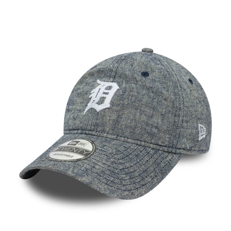 Detroit Tigers MLB Linen Navy 9TWENTY Adjustable Cap