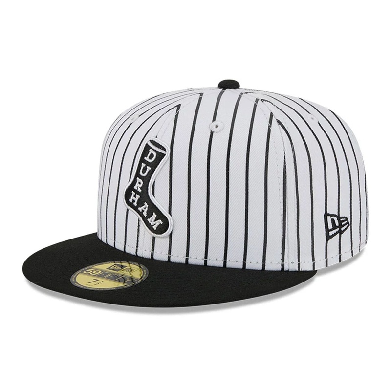 Durham Bulls MiLB Theme Nights White 59FIFTY Fitted Cap