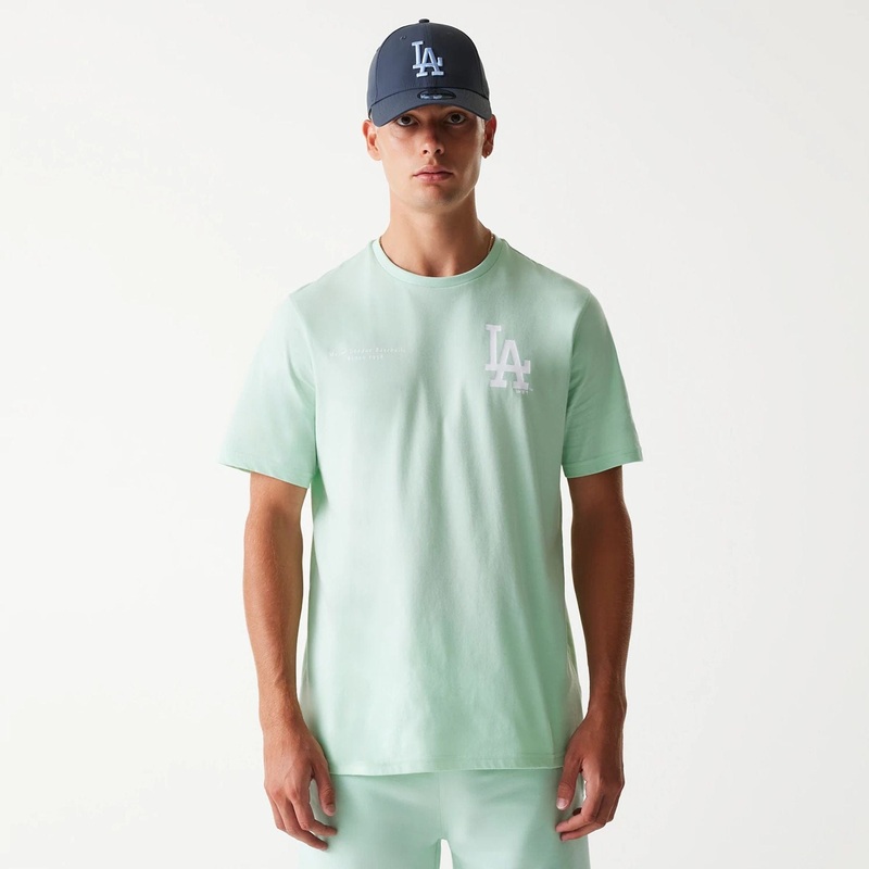 LA Dodgers MLB Arch Graphic Pastel Green T-Shirt