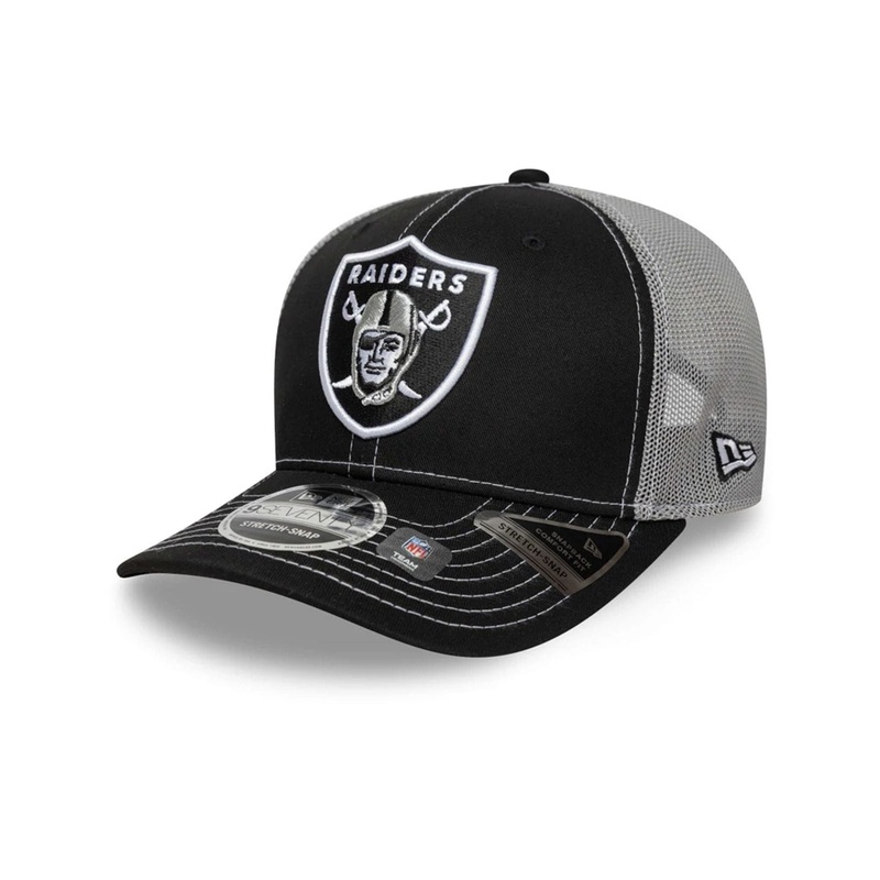 Las Vegas Raiders NFL Black 9SEVENTY Stretch Snap Adjustable Cap